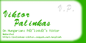 viktor palinkas business card
